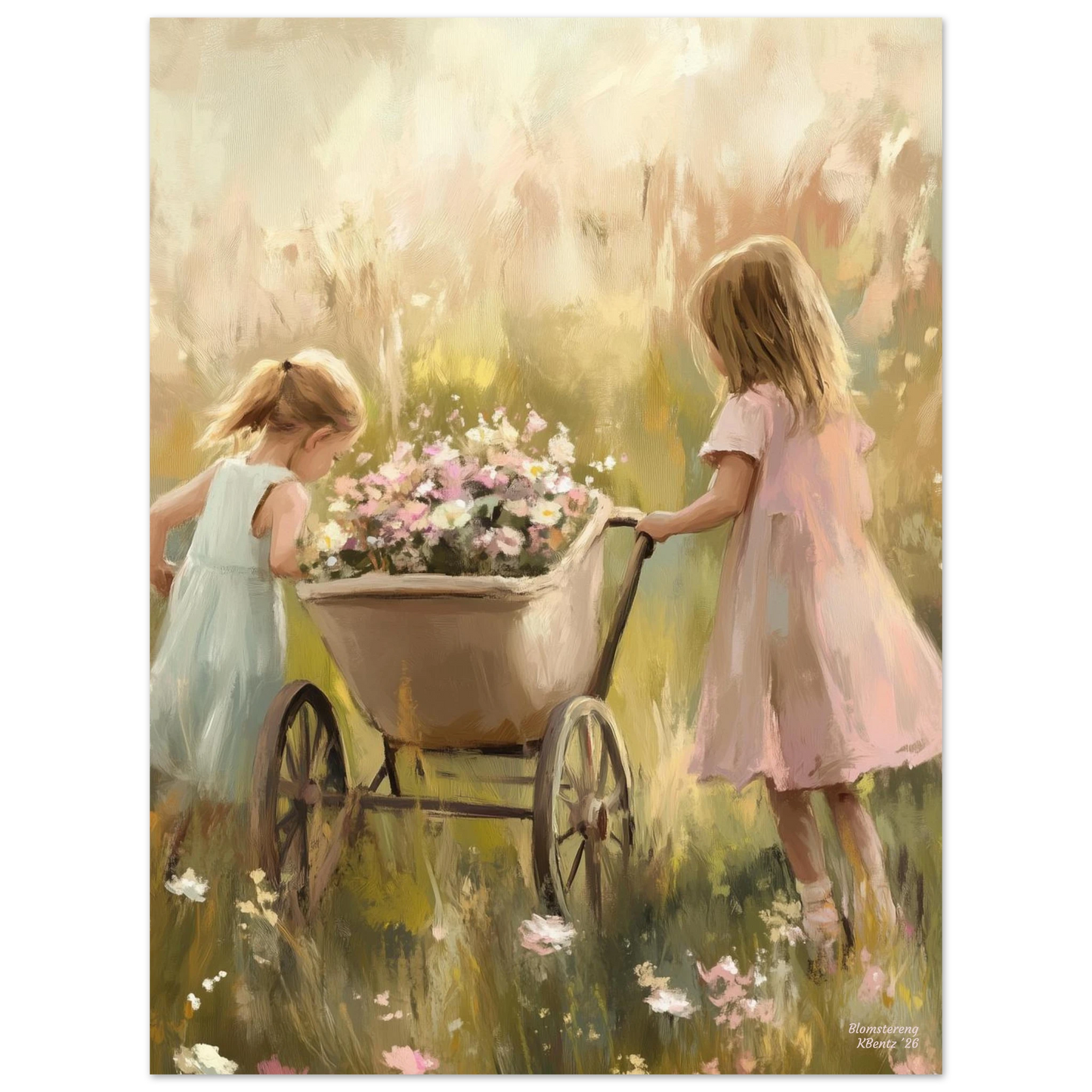 Blomstereng - KBentz.no – moderne veggkunst | KBentz.no