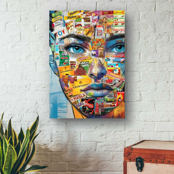 Pop & Candy - moderne digitalt maleri med oljemalingstekstur. Trykkes på papir, lerret og akryl. KBentz.no