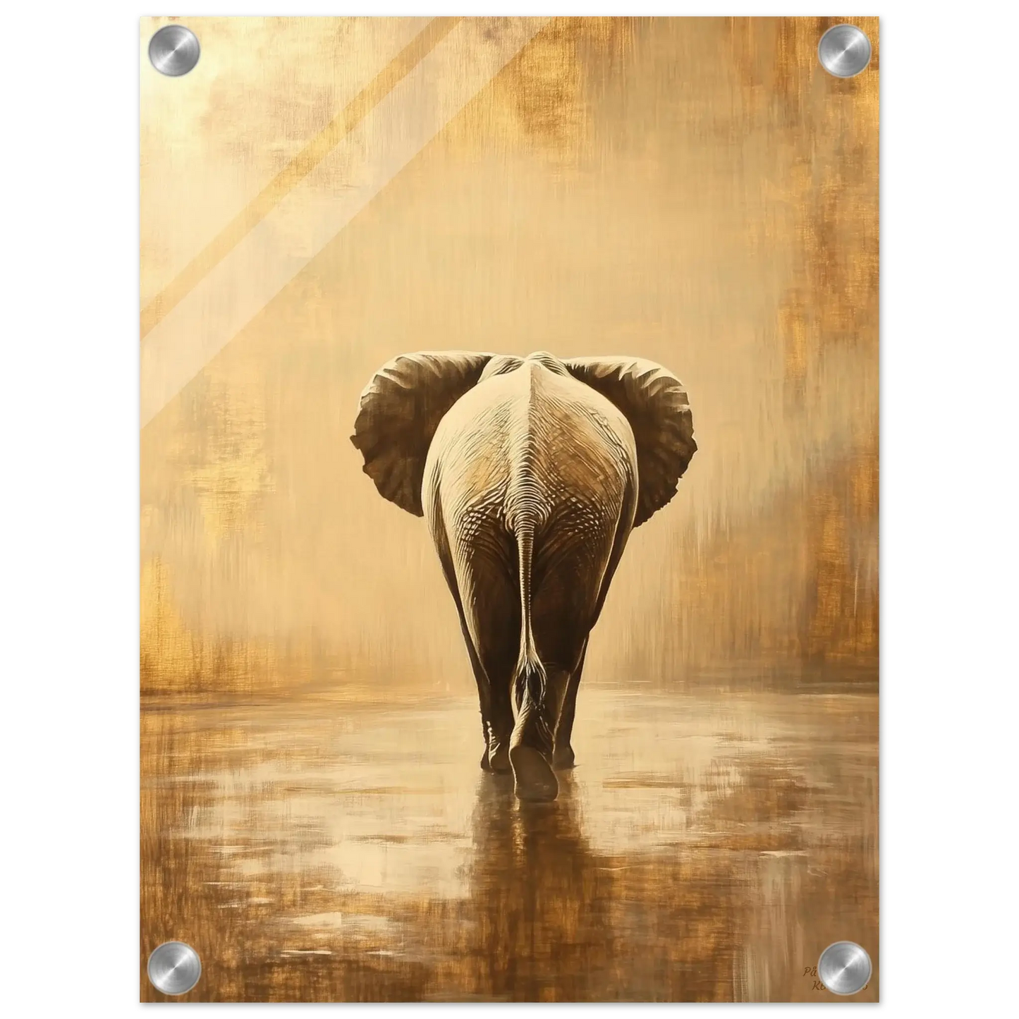 På vandring - moderne digitalt maleri med oljemalingstekstur. Trykkes på papir, lerret og akryl. KBentz.no