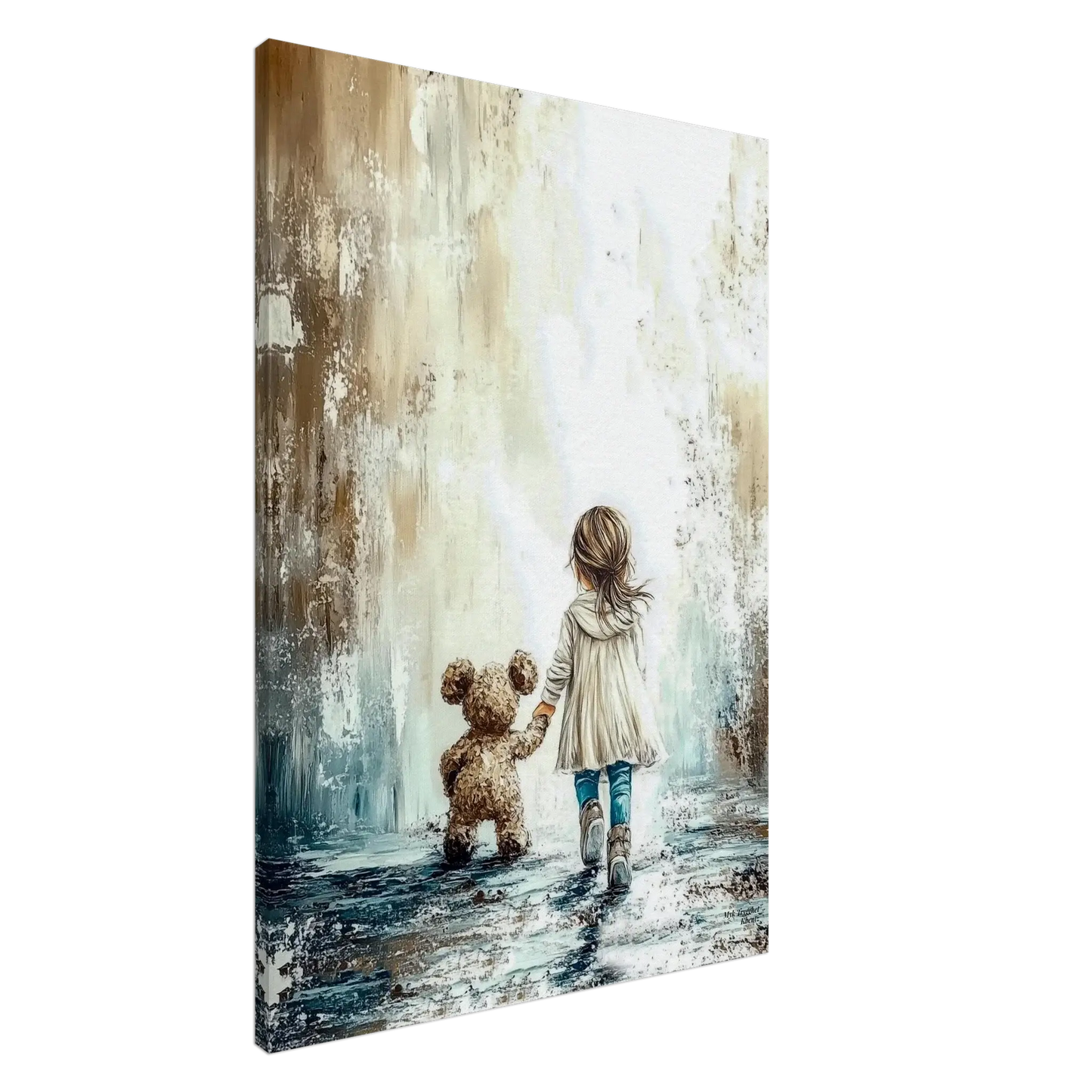 Myk Trygghet - moderne digitalt maleri med oljemalingstekstur. Trykkes på papir, lerret og akryl. KBentz.no