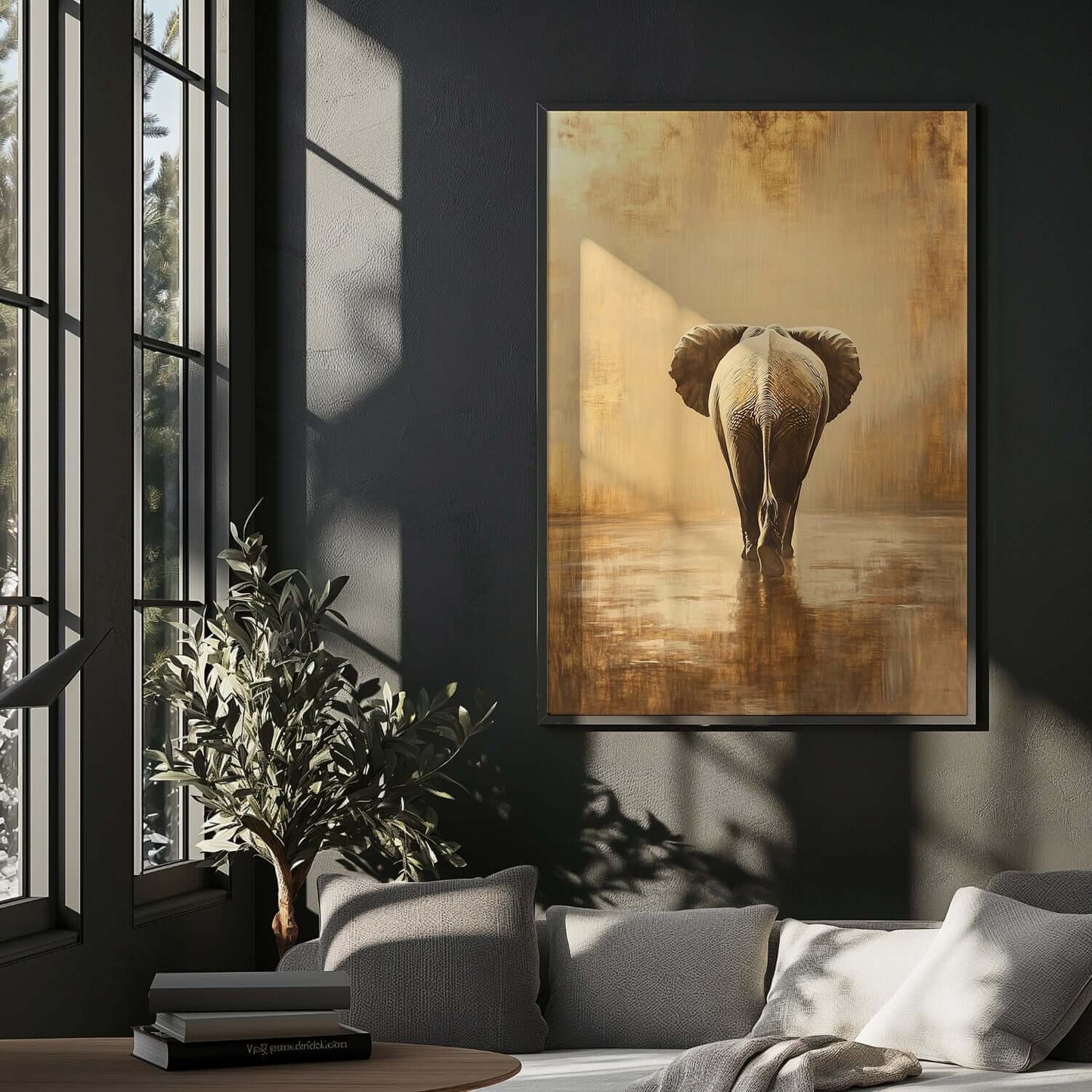 På vandring - moderne digitalt maleri med oljemalingstekstur. Trykkes på papir, lerret og akryl. KBentz.no