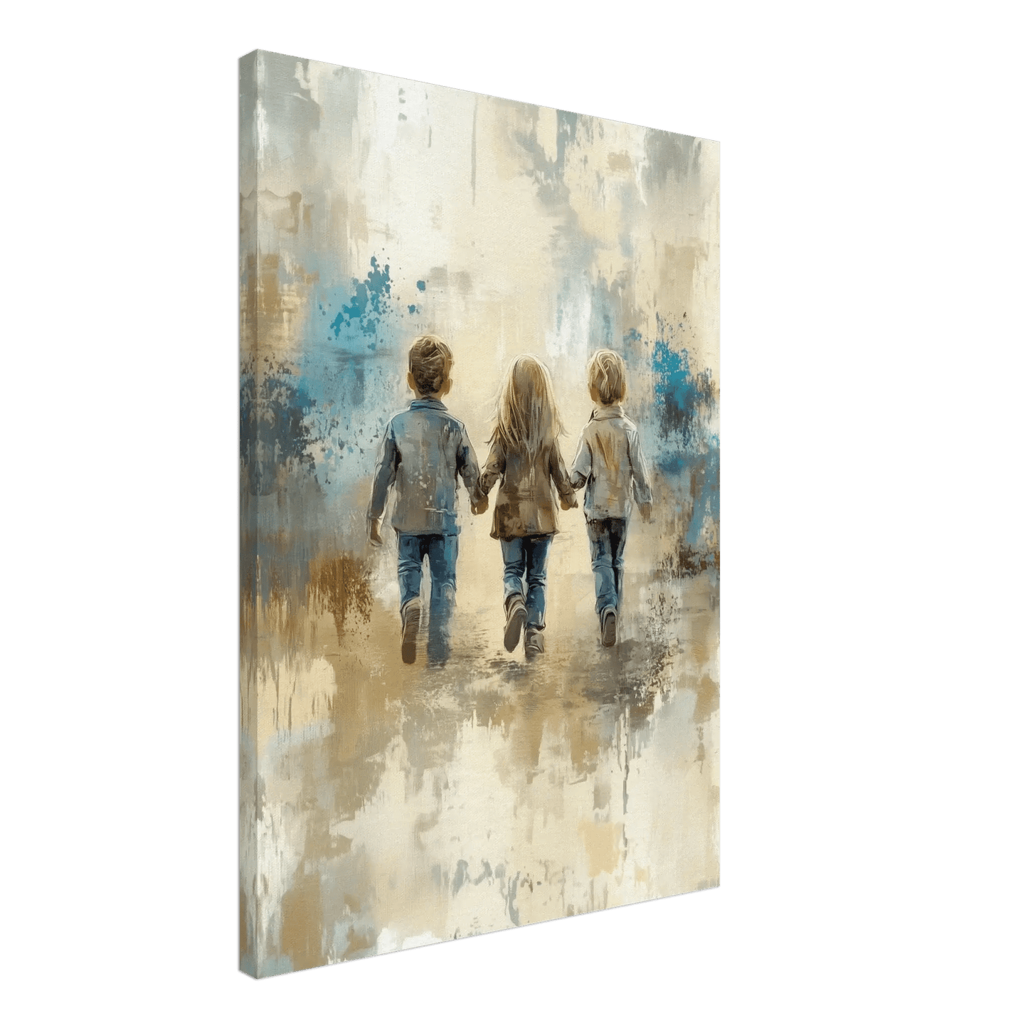 Aldri Alene - Trygghet – KI digital oljemaling trykket på papir, lerret, aluminium, akryl og tre | KBentz.no