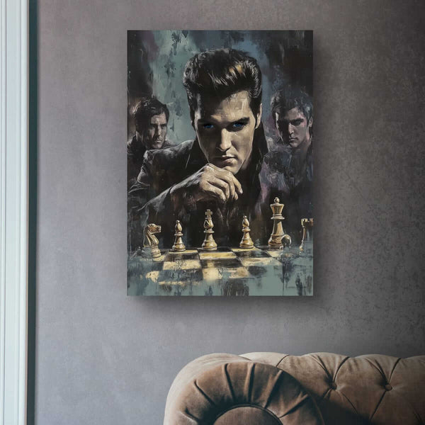 Kongens trekk - moderne digitalt maleri med oljemalingstekstur. Trykkes på papir, lerret og akryl. KBentz.no