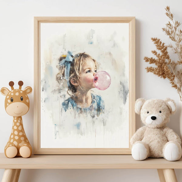 Før boblen sprekker - moderne digitalt maleri med oljemalingstekstur. Trykkes på papir, lerret og akryl. KBentz.no