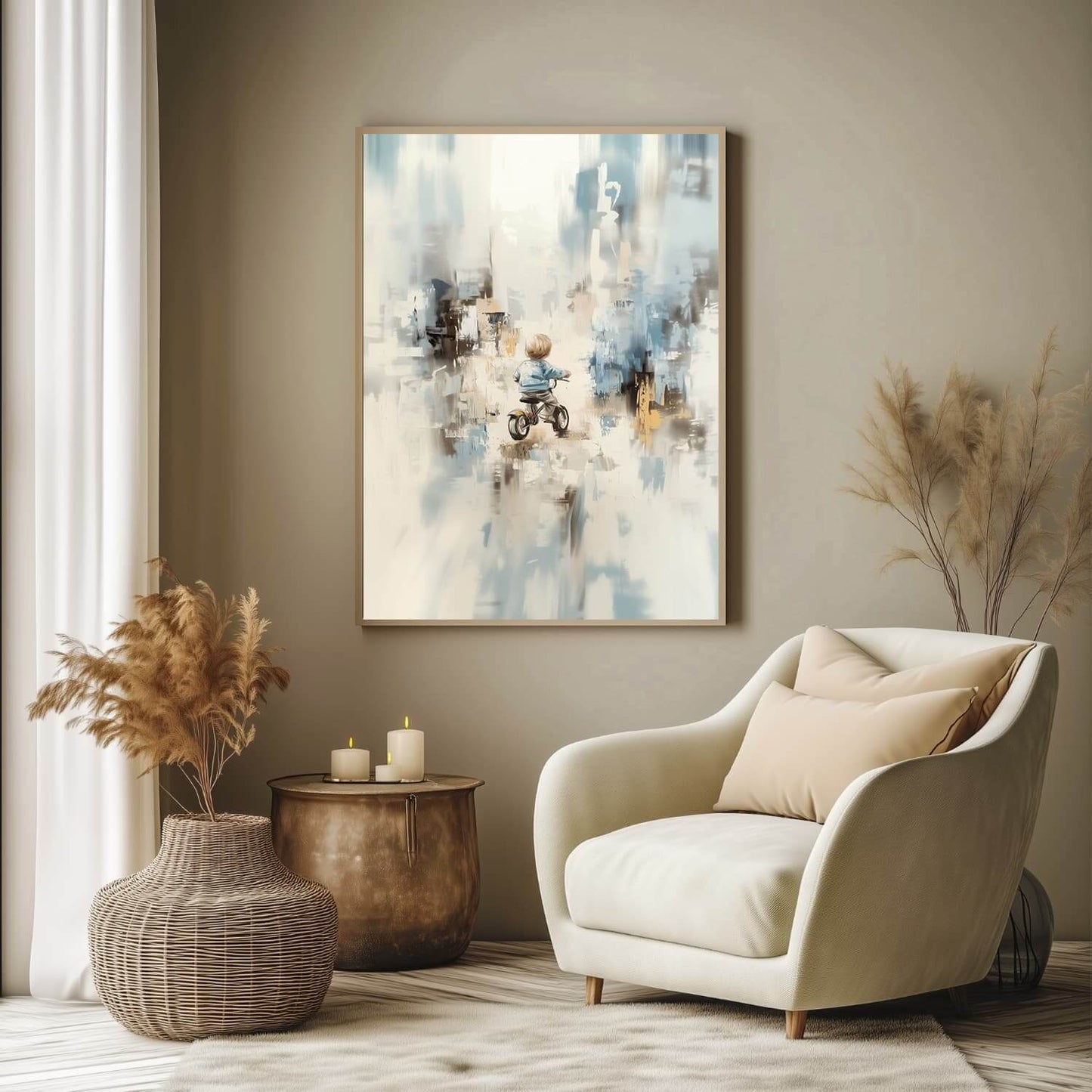 Når verden åpner seg - moderne digitalt maleri med oljemalingstekstur. Trykkes på papir, lerret og akryl. KBentz.no