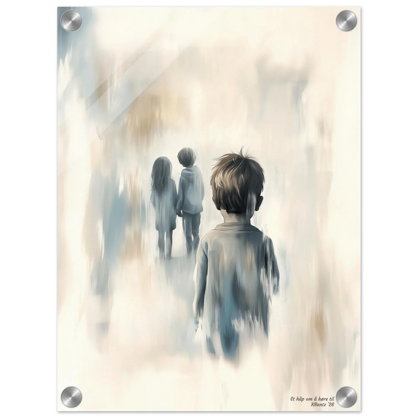 Et håp om å høre til - moderne digitalt maleri med oljemalingstekstur. Trykkes på papir, lerret og akryl. KBentz.no