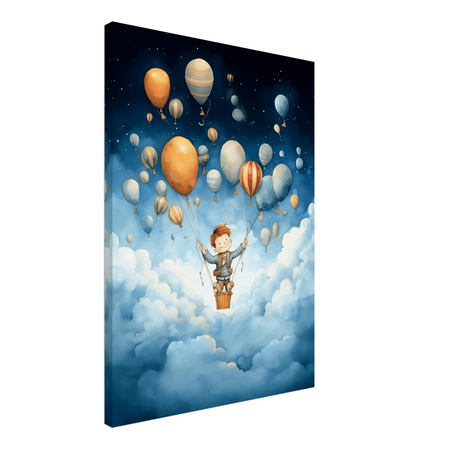 Ballongferd – KI digital oljemaling trykket på papir, lerret, aluminium, akryl og tre | KBentz.no