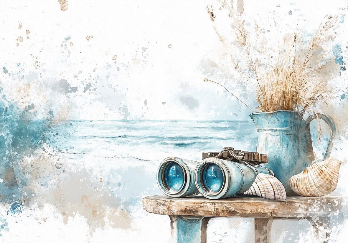 Blåtime ved Stranden