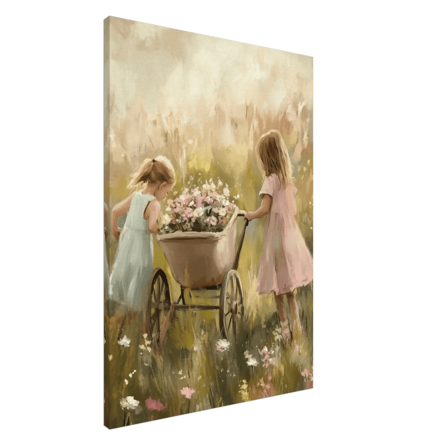 Blomstereng – KI digital oljemaling trykket på papir, lerret, aluminium, akryl og tre | KBentz.no