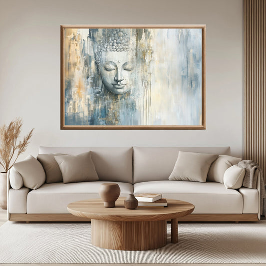 Buddha i Harmoni – KI digital oljemaling trykket på papir, lerret, aluminium, akryl og tre | KBentz.no