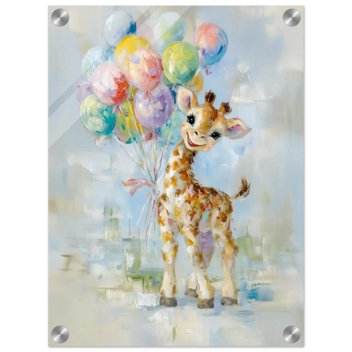 Glad giraff - KBentz.no – moderne veggkunst | KBentz.no