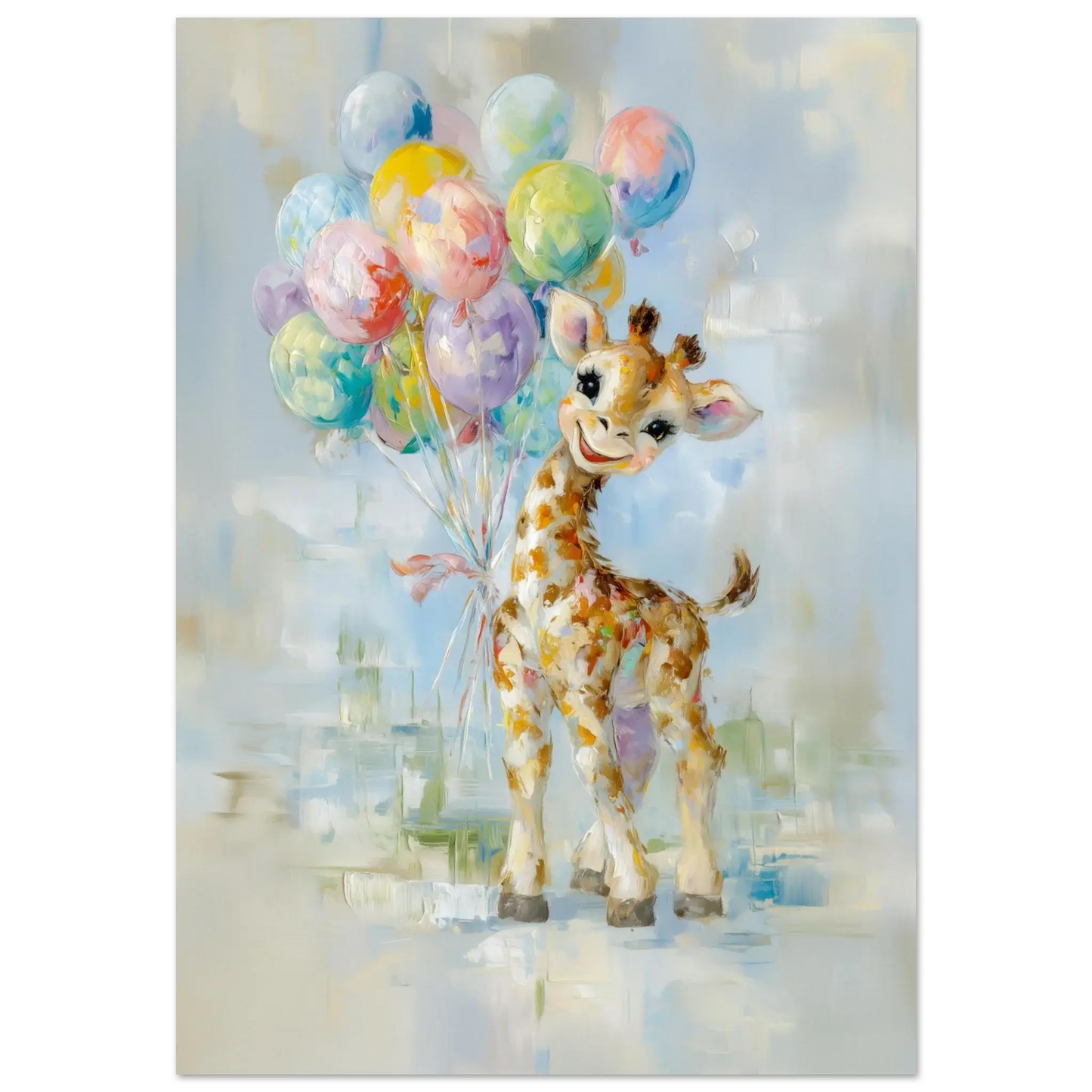 Glad giraff - KBentz.no – moderne veggkunst | KBentz.no