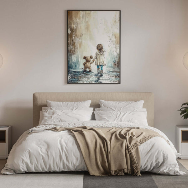 Myk Trygghet - moderne digitalt maleri med oljemalingstekstur. Trykkes på papir, lerret og akryl. KBentz.no