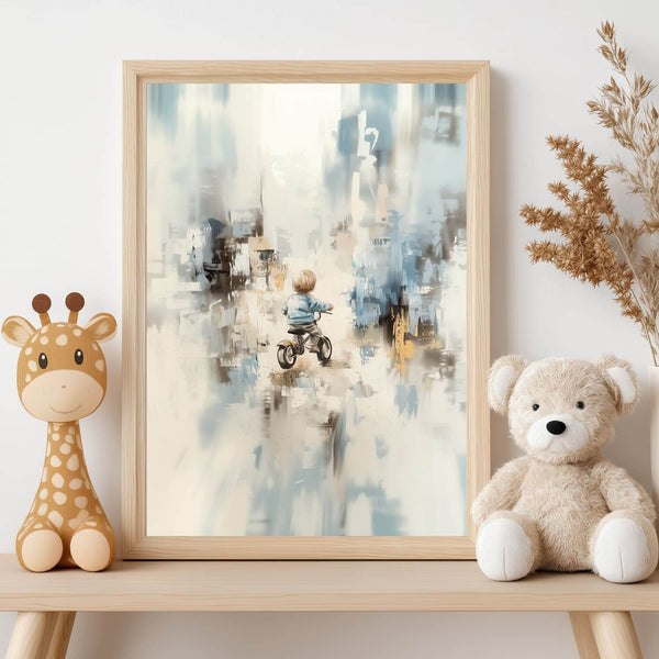 Når verden åpner seg - moderne digitalt maleri med oljemalingstekstur. Trykkes på papir, lerret og akryl. KBentz.no