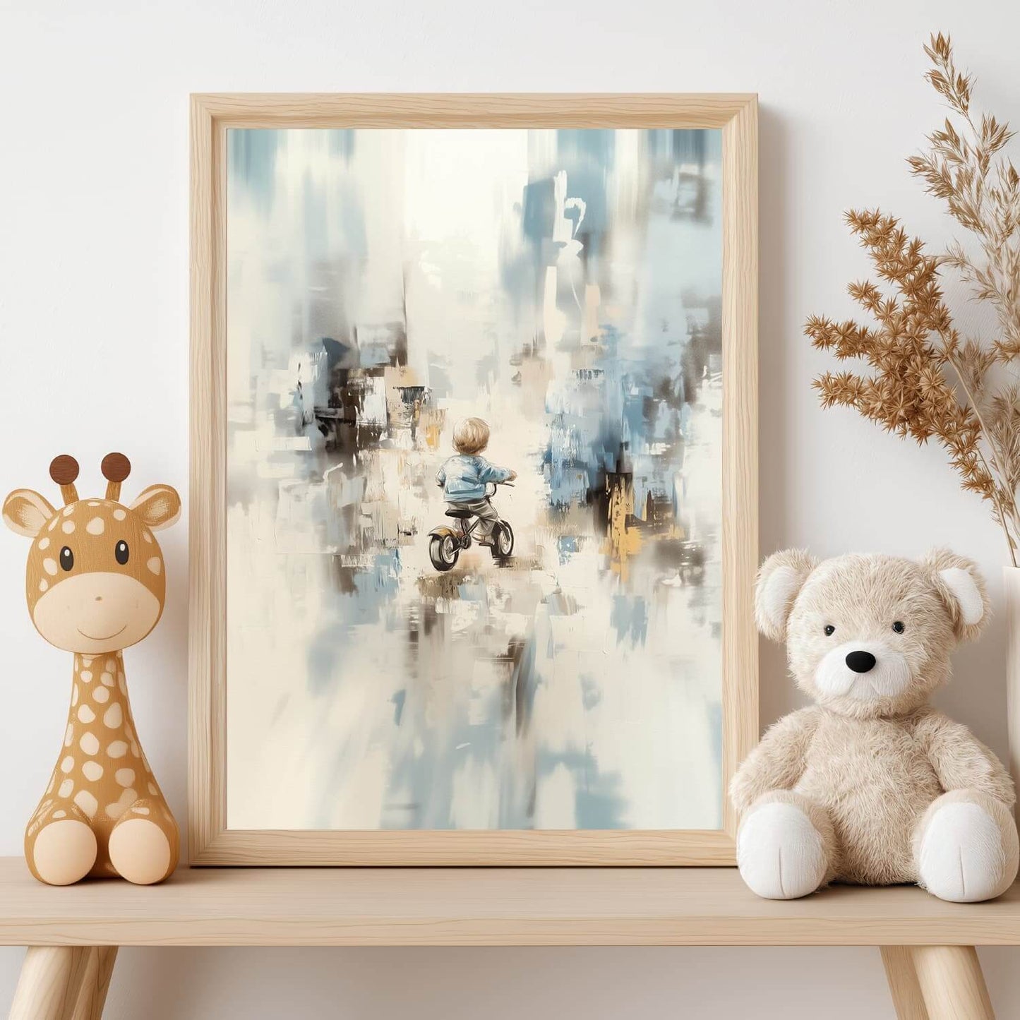 Når verden åpner seg - moderne digitalt maleri med oljemalingstekstur. Trykkes på papir, lerret og akryl. KBentz.no