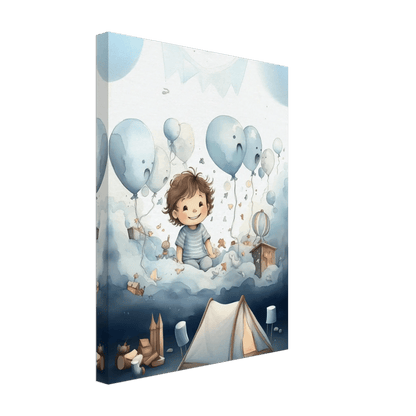 Drømmer i ballongland – KI digital oljemaling trykket på papir, lerret, aluminium, akryl og tre | KBentz.no