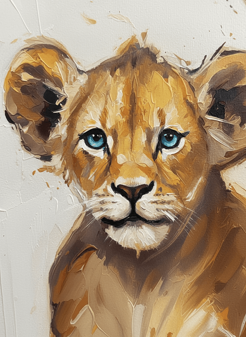 Dyreparade – KI digital oljemaling trykket på papir, lerret, aluminium, akryl og tre | KBentz.no