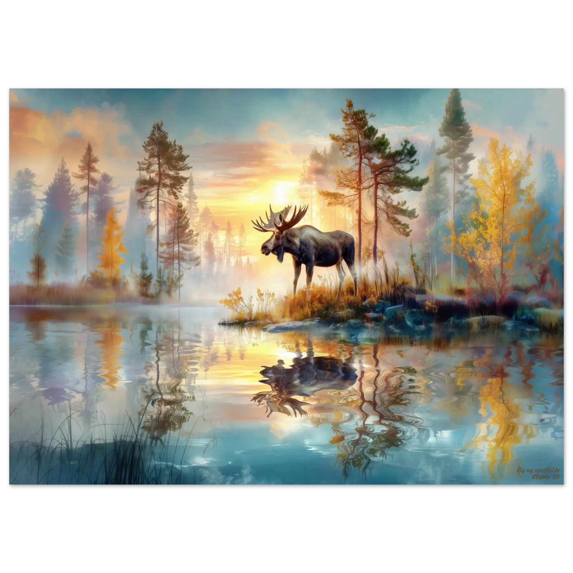 Elg i speilbilde - KBentz.no