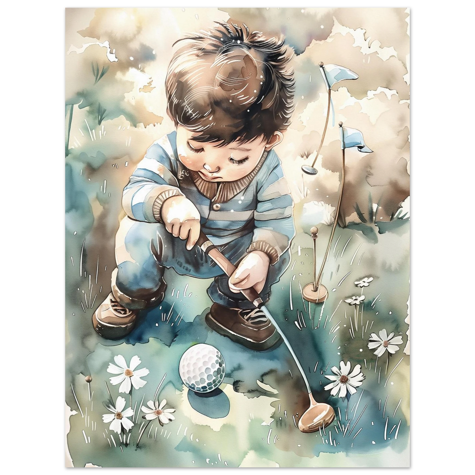 Golfdrøm i blomstereng