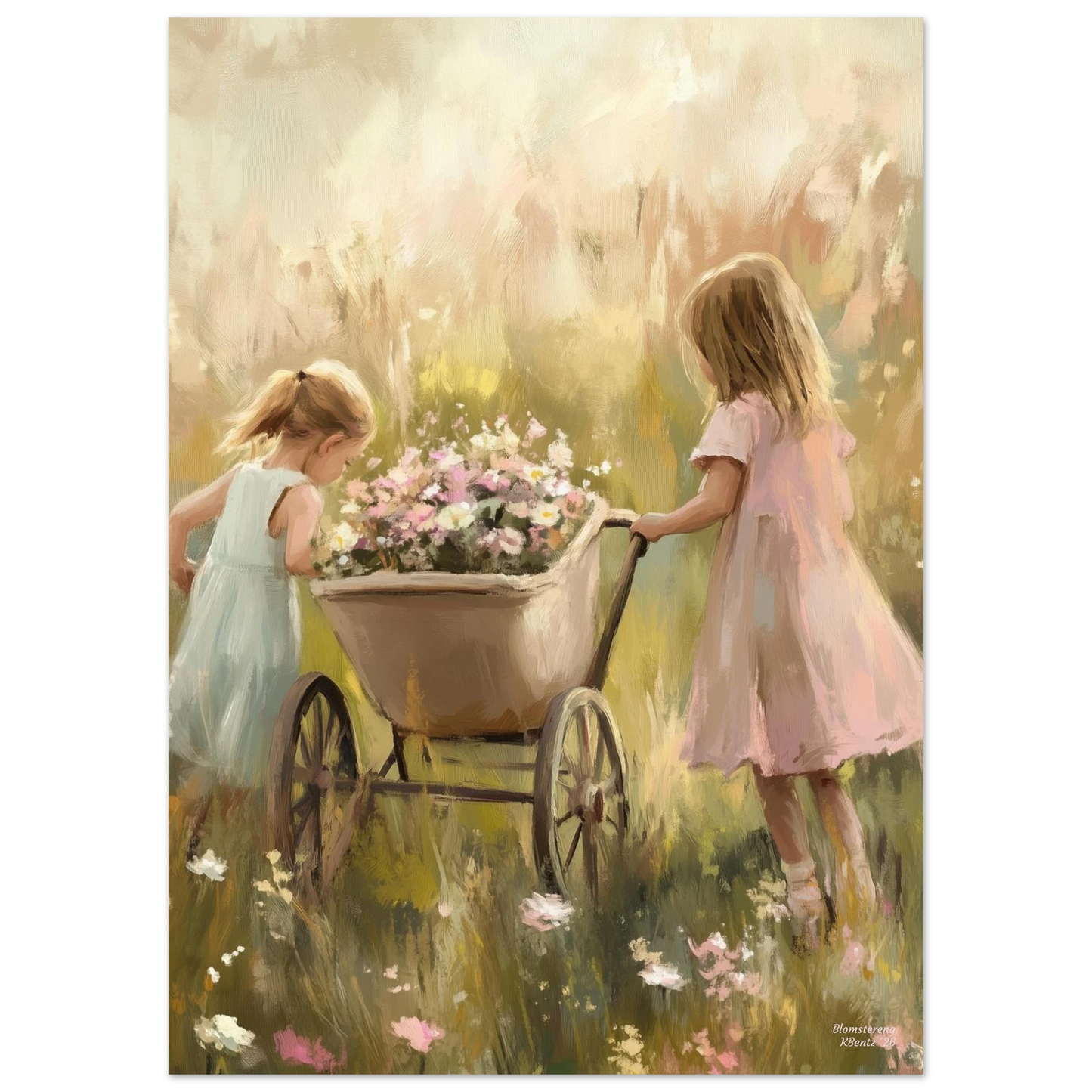 Blomstereng - KBentz.no – moderne veggkunst | KBentz.no