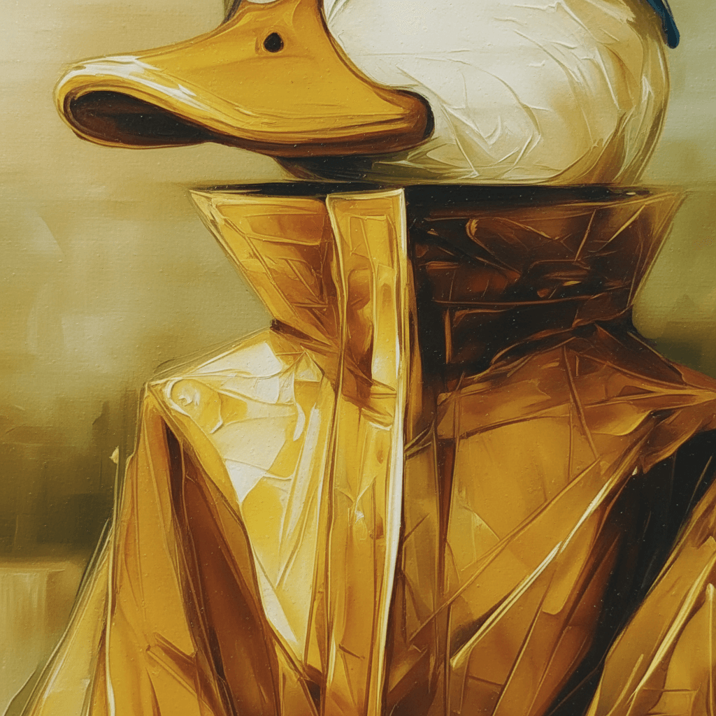 Early Birdie – KI digital oljemaling trykket på papir, lerret, aluminium, akryl og tre | KBentz.no