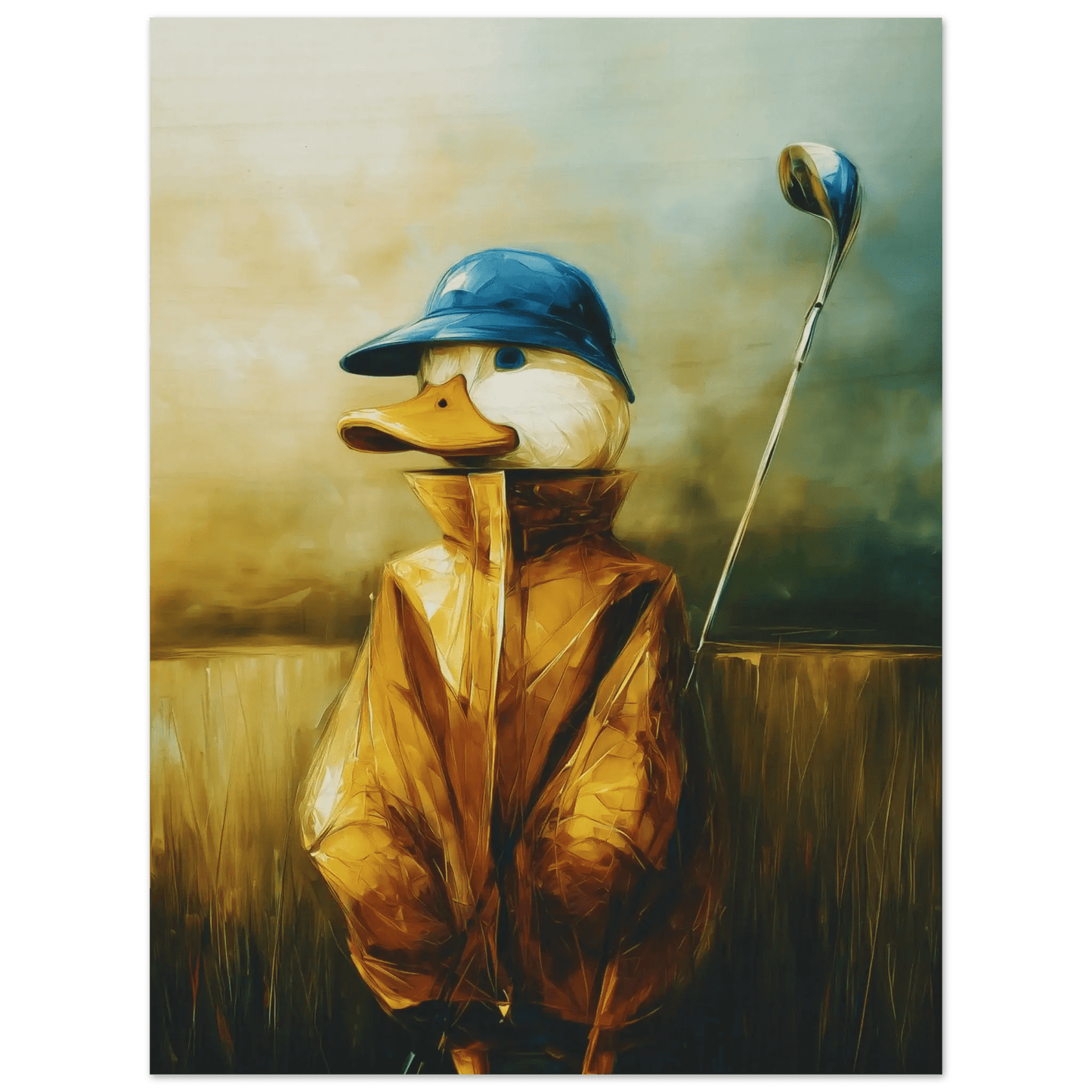 Early Birdie – KI digital oljemaling trykket på papir, lerret, aluminium, akryl og tre | KBentz.no