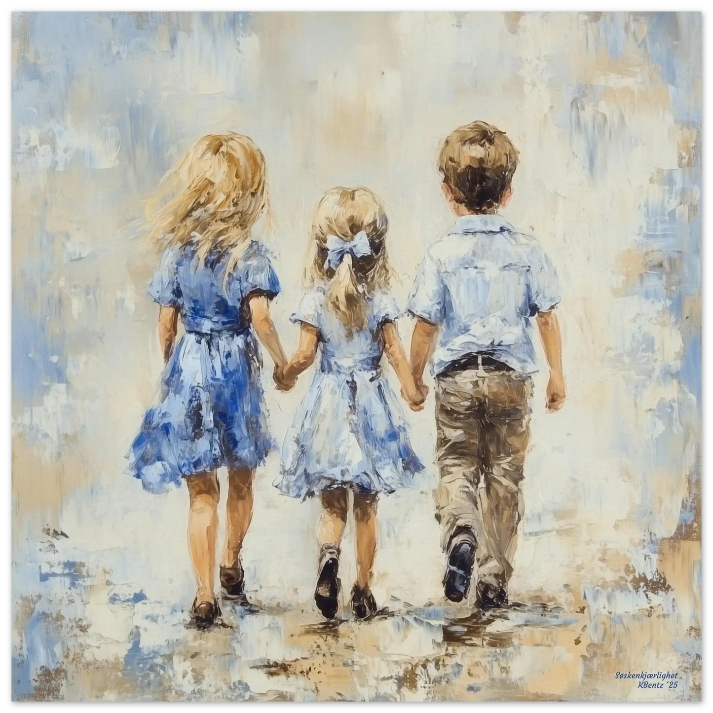 Søskenkjærlighet - KBentz.no – moderne veggkunst | KBentz.no