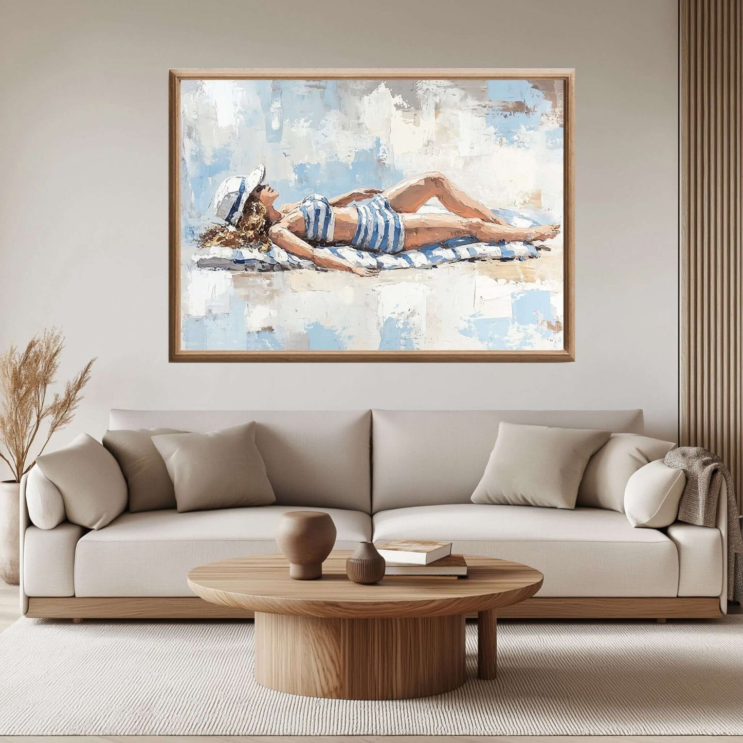 En Dag ved Havet - moderne digitalt maleri med oljemalingstekstur. Trykkes på papir, lerret og akryl. KBentz.no