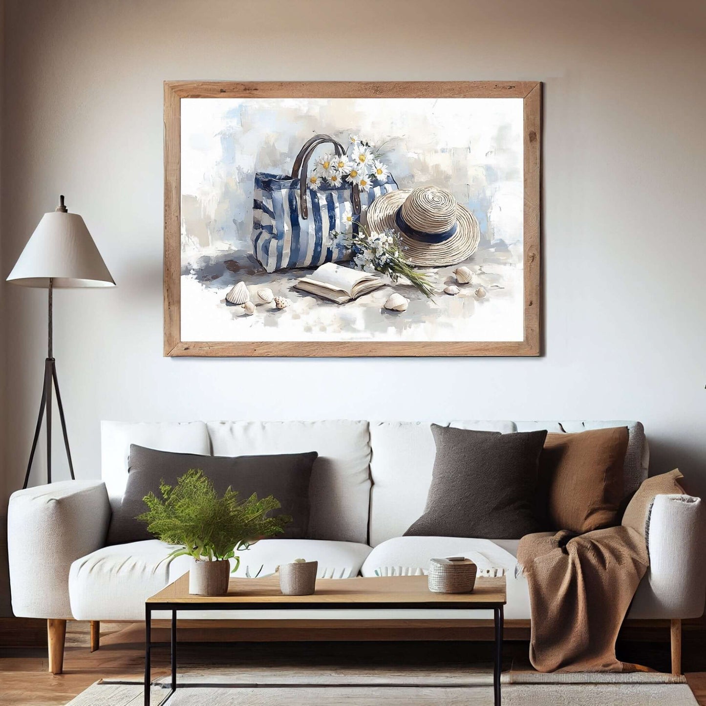 En Kurv full av Sommer - moderne digitalt maleri med oljemalingstekstur. Trykkes på papir, lerret og akryl. KBentz.no