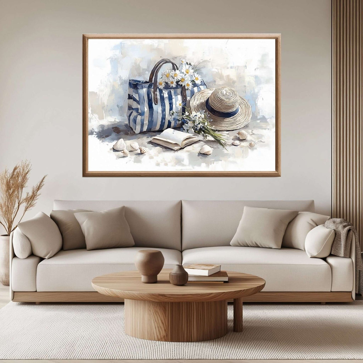 En Kurv full av Sommer - moderne digitalt maleri med oljemalingstekstur. Trykkes på papir, lerret og akryl. KBentz.no