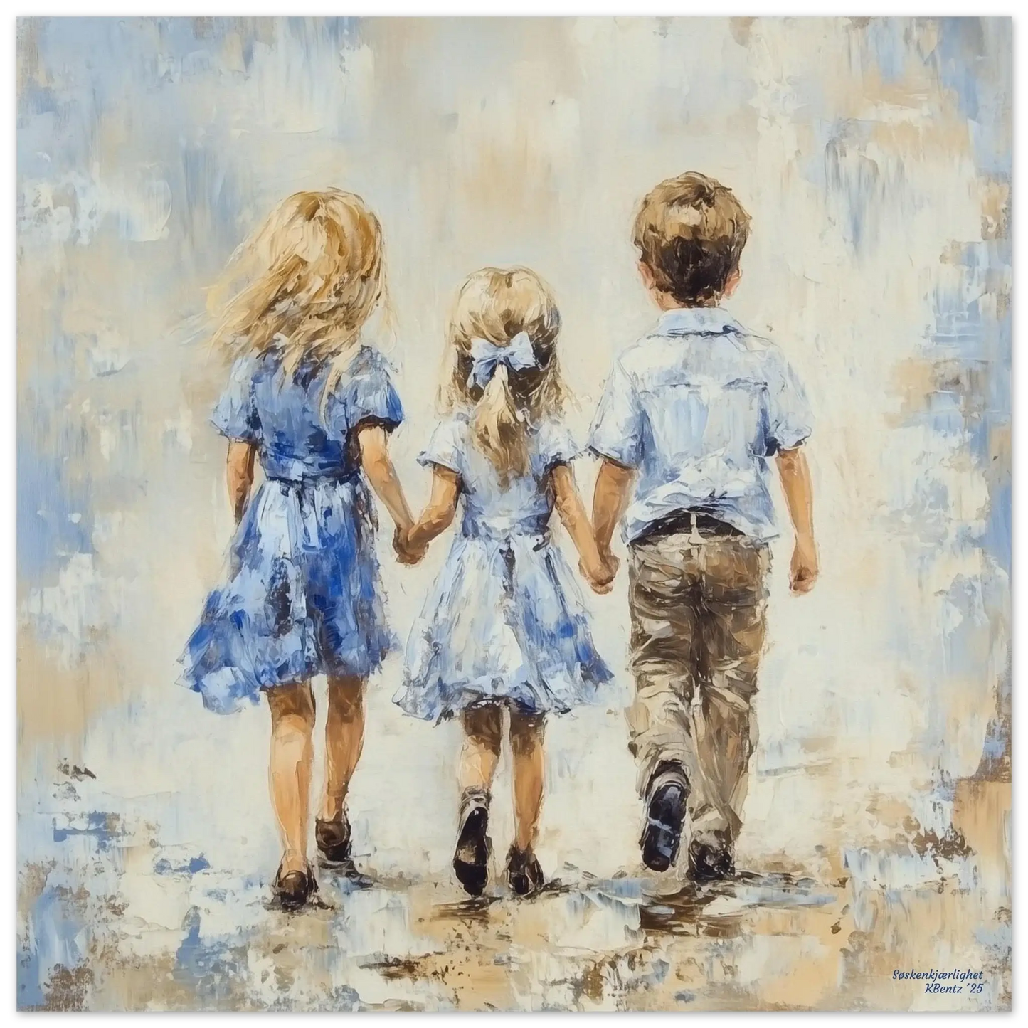 Søskenkjærlighet - KBentz.no – moderne veggkunst | KBentz.no