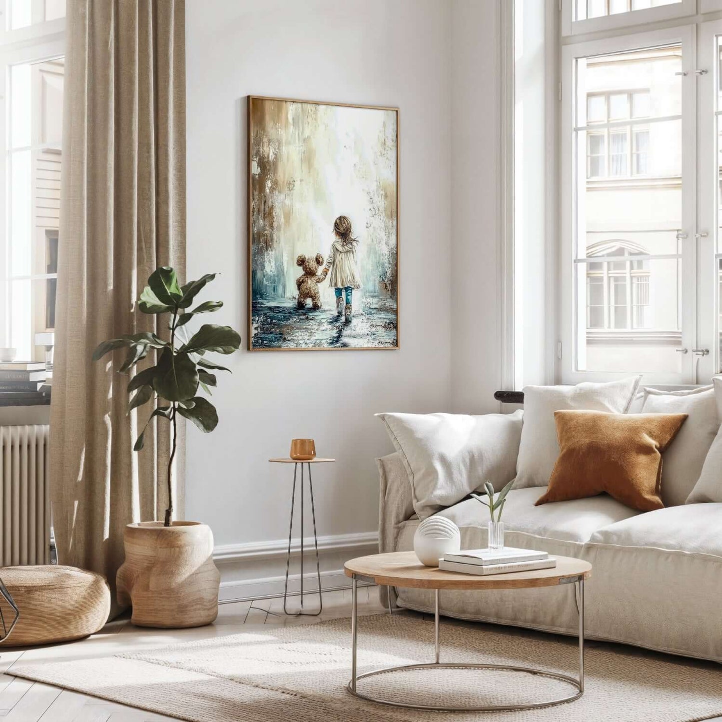 Myk Trygghet - moderne digitalt maleri med oljemalingstekstur. Trykkes på papir, lerret og akryl. KBentz.no