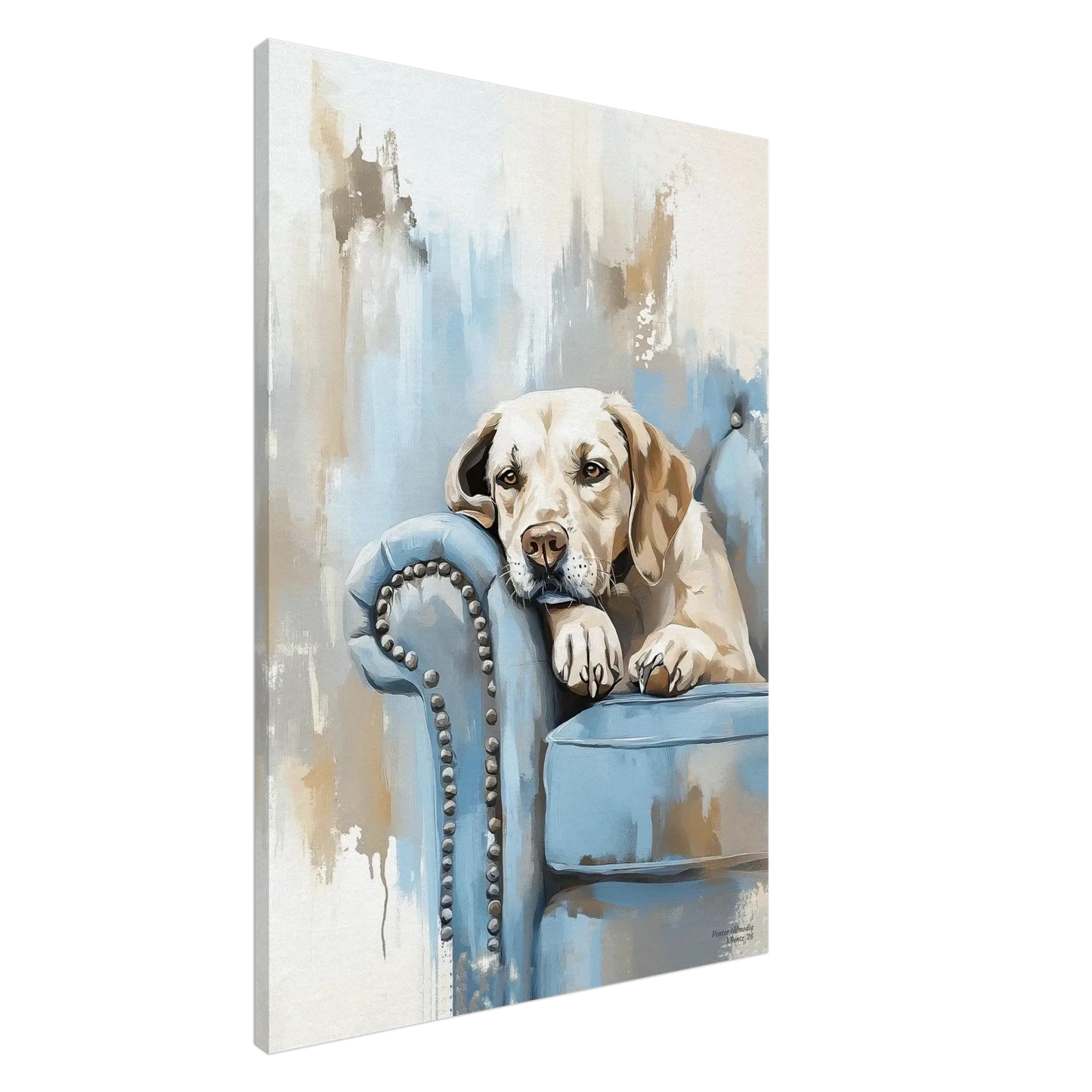 Venter tålmodig - moderne digitalt maleri med oljemalingstekstur. Trykkes på papir, lerret og akryl. KBentz.no