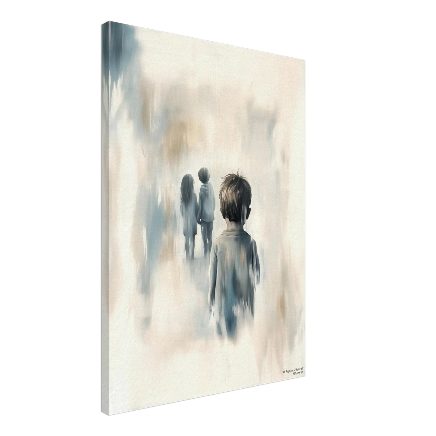 Et håp om å høre til - moderne digitalt maleri med oljemalingstekstur. Trykkes på papir, lerret og akryl. KBentz.no