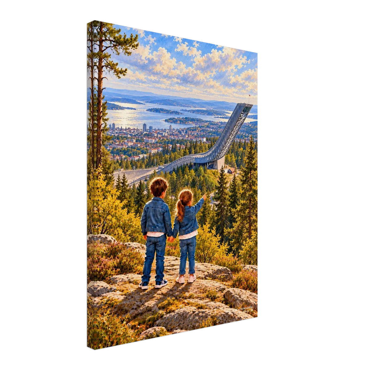 Hånd i hånd - Holmenkollen – veggbilde fra KBentz