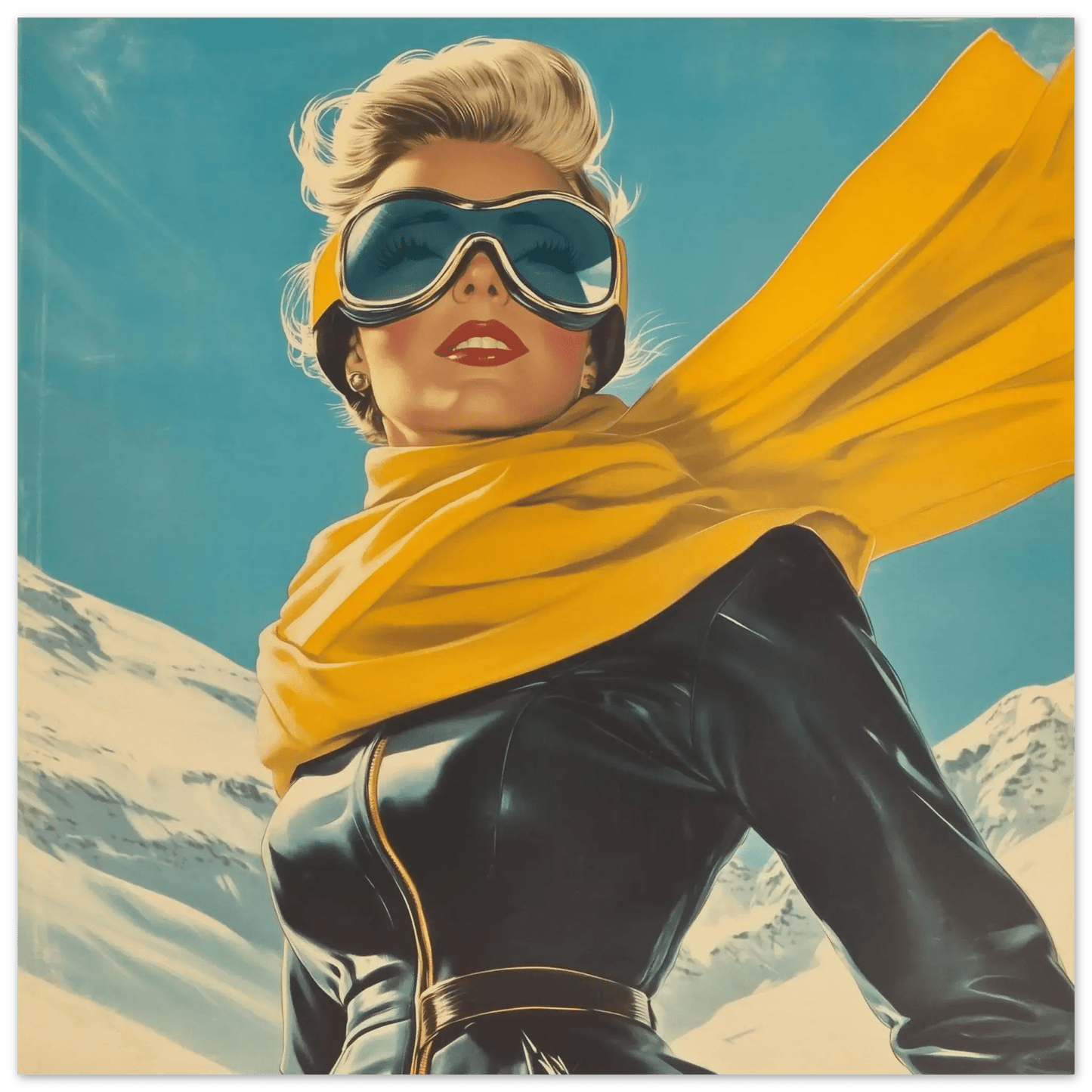 Frost og Eleganse - Skimmer – KI digital oljemaling trykket på papir, lerret, aluminium, akryl og tre | KBentz.no