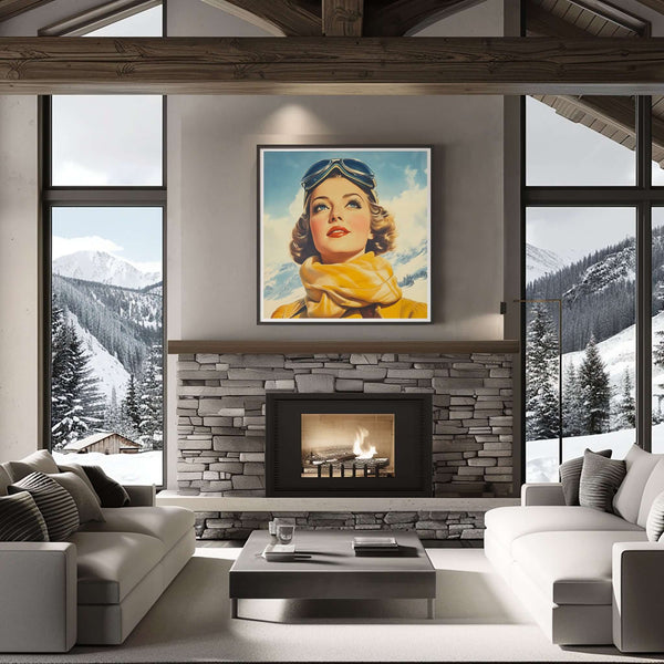 Frost og Eleganse - Sol – KI digital oljemaling trykket på papir, lerret, aluminium, akryl og tre | KBentz.no