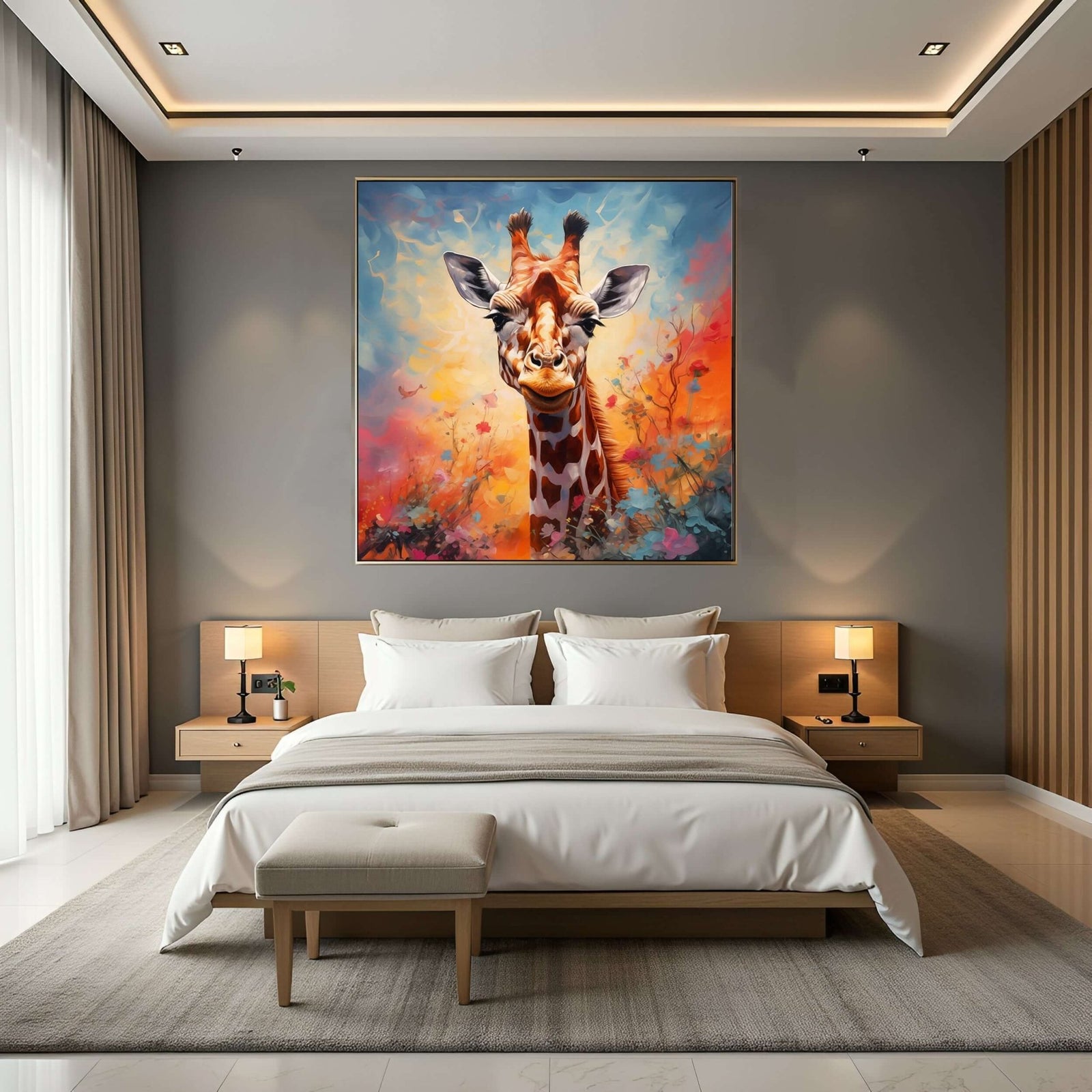 Giraff med Glimt i Øyet