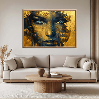 Golden Spirit – KI digital oljemaling trykket på papir, lerret, aluminium, akryl og tre | KBentz.no