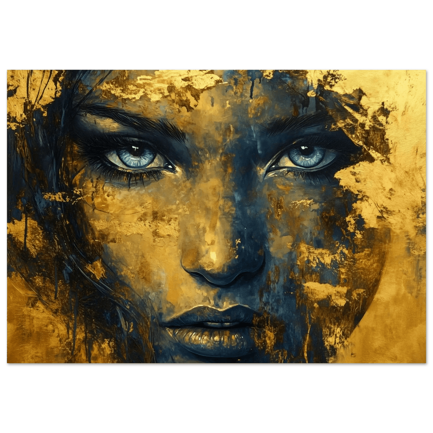 Golden Spirit – KI digital oljemaling trykket på papir, lerret, aluminium, akryl og tre | KBentz.no