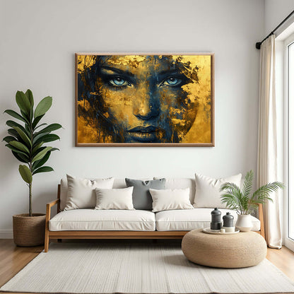 Golden Spirit – KI digital oljemaling trykket på papir, lerret, aluminium, akryl og tre | KBentz.no