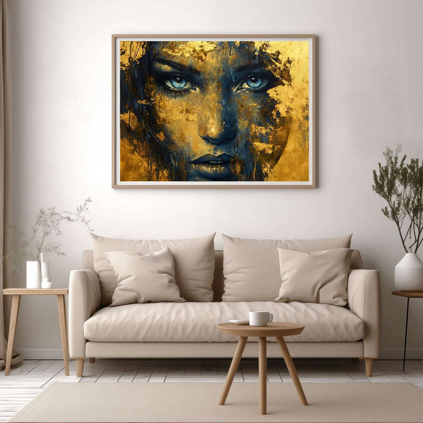 Golden Spirit – KI digital oljemaling trykket på papir, lerret, aluminium, akryl og tre | KBentz.no