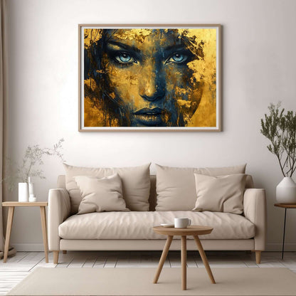 Golden Spirit – KI digital oljemaling trykket på papir, lerret, aluminium, akryl og tre | KBentz.no