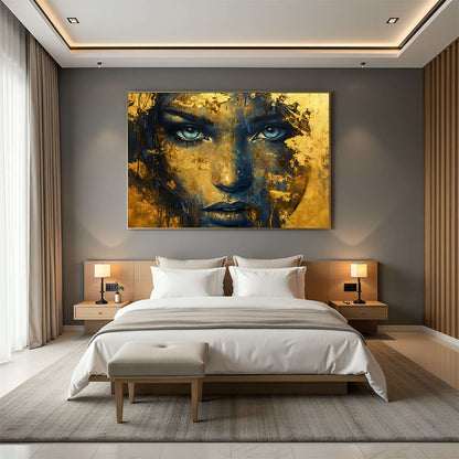 Golden Spirit – KI digital oljemaling trykket på papir, lerret, aluminium, akryl og tre | KBentz.no