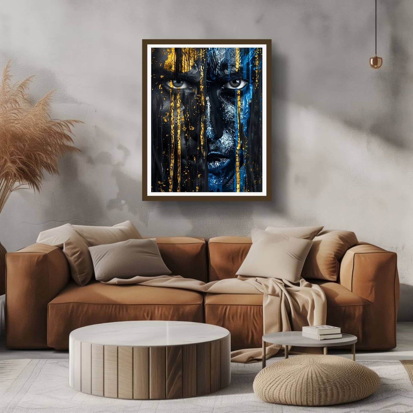 Gullmannen – KI digital oljemaling trykket på papir, lerret, aluminium, akryl og tre | KBentz.no