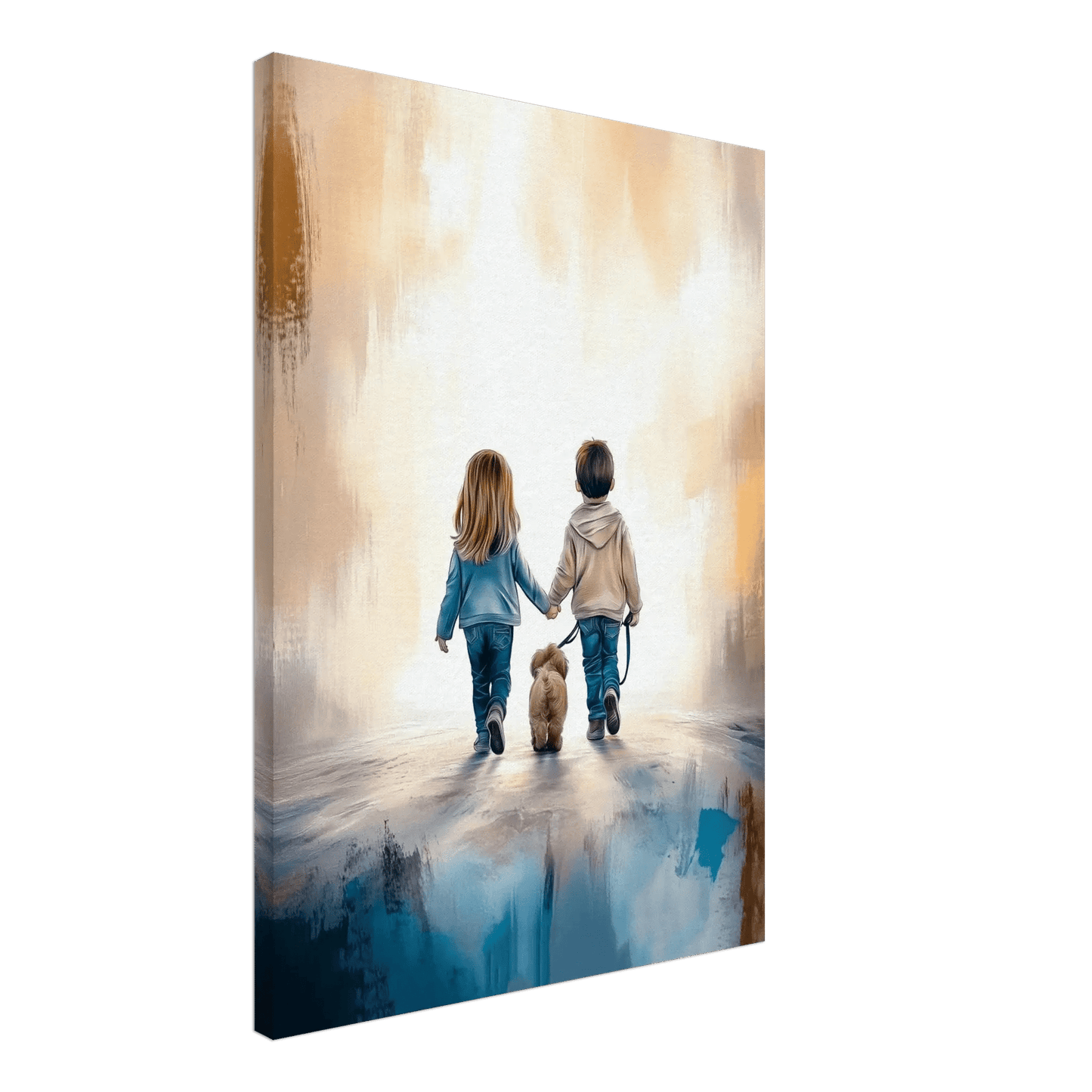 Hånd i Hånd med bånd - Print – KI digital oljemaling trykket på papir, lerret, aluminium, akryl og tre | KBentz.no