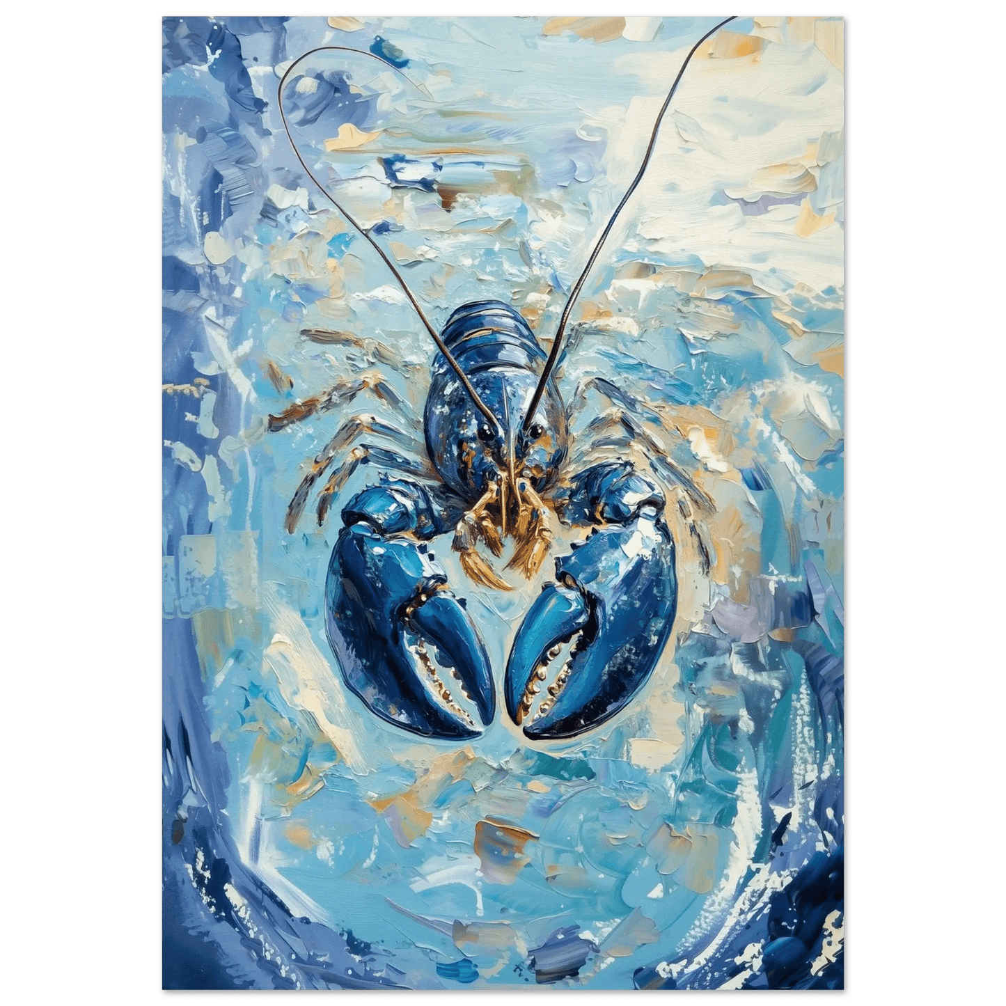 Havets Vokter – KI digital oljemaling trykket på papir, lerret, aluminium, akryl og tre | KBentz.no