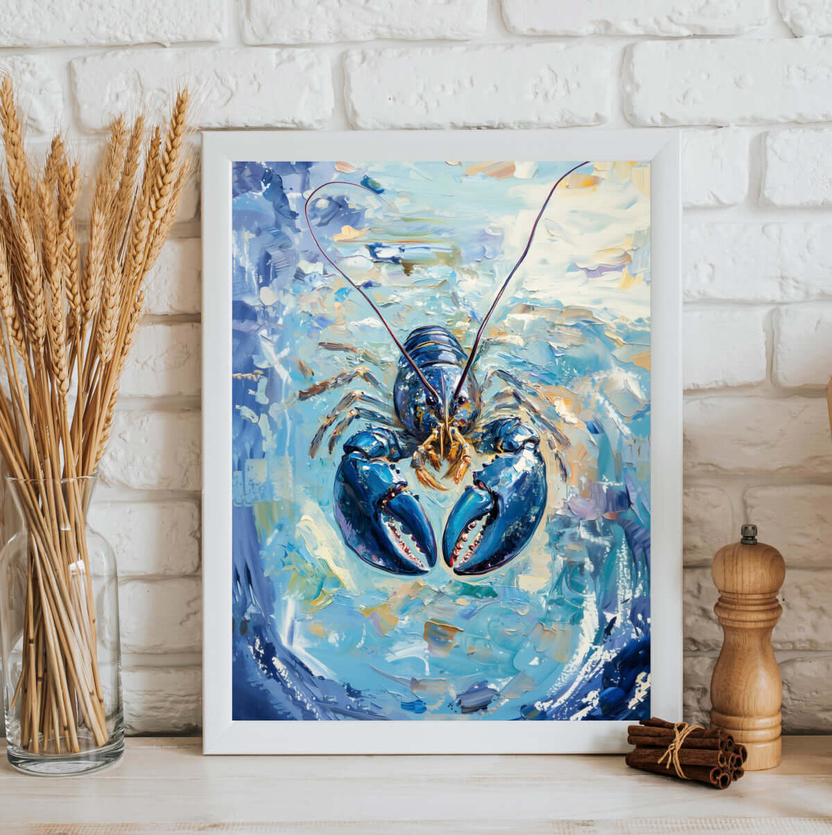 Havets Vokter – KI digital oljemaling trykket på papir, lerret, aluminium, akryl og tre | KBentz.no