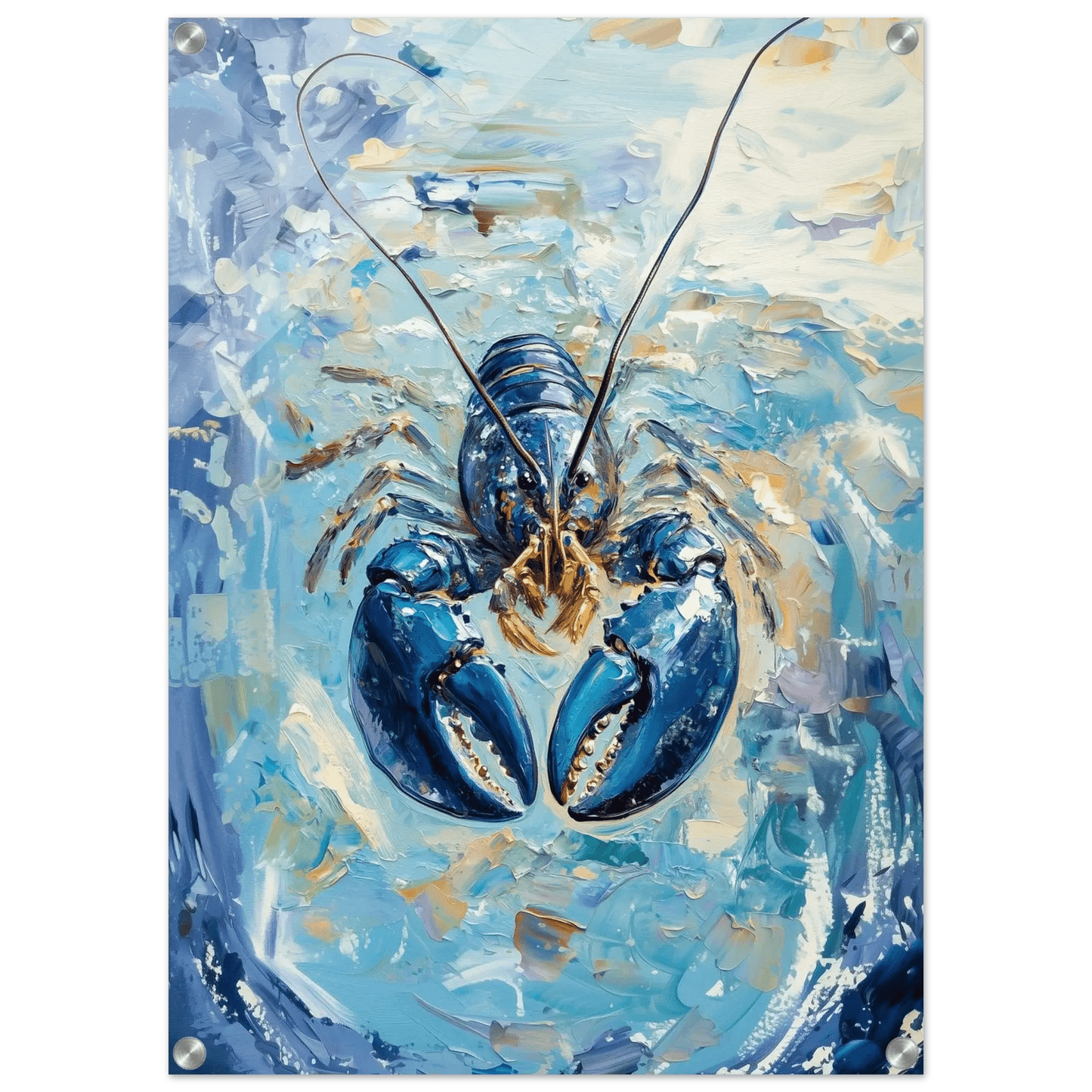Havets Vokter – KI digital oljemaling trykket på papir, lerret, aluminium, akryl og tre | KBentz.no