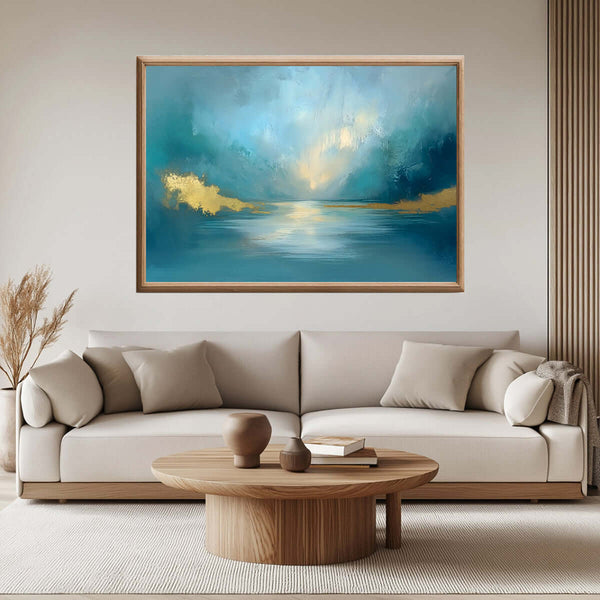 Horisontens pust – KI digital oljemaling trykket på papir, lerret, aluminium, akryl og tre | KBentz.no